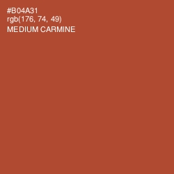 #B04A31 - Medium Carmine Color Image
